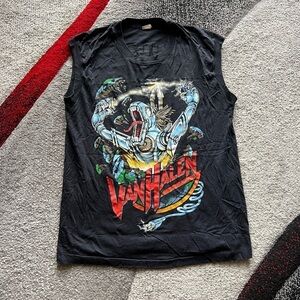 Van Halen Kicks Ass Vintage 80’s Sleeveless T Shirt